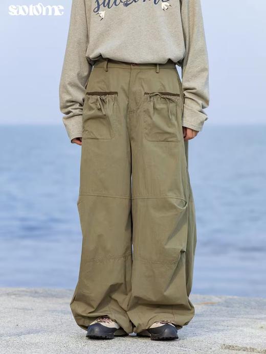 早乙女惠子saotome/STMCK243189/抽褶口袋户外工装裤 商品图3