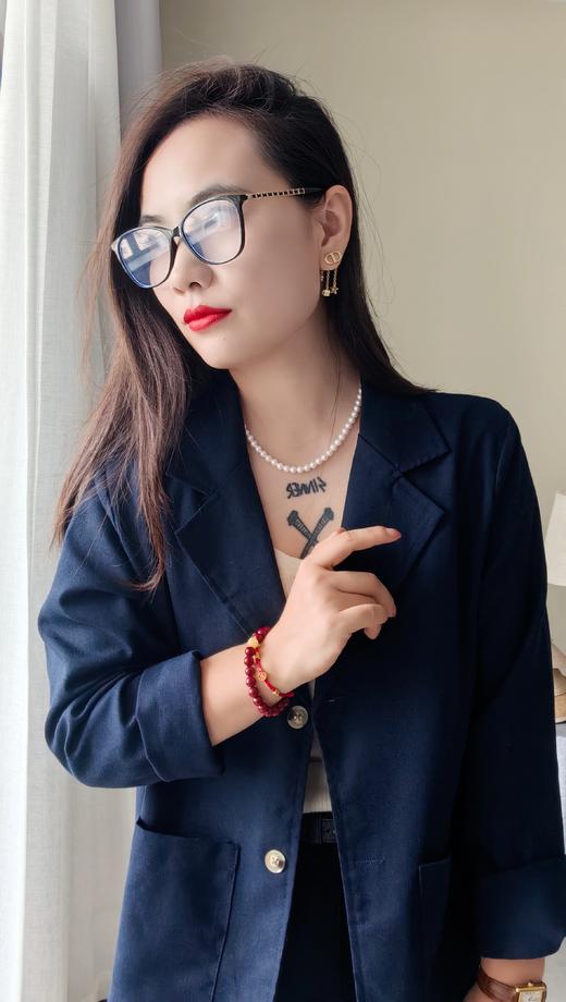 法国梵刻珍珠施华洛姆贝极光项链 手链 淡水珍珠平替 商品图1