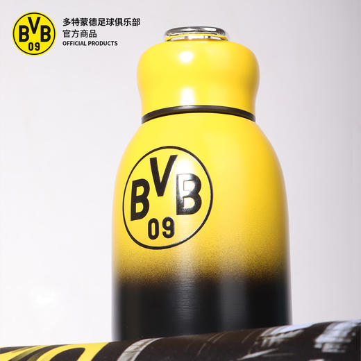 【官方正版】多特蒙德足球俱乐部｜黑黄渐变迷你保温杯球迷随身便携杯子 商品图2