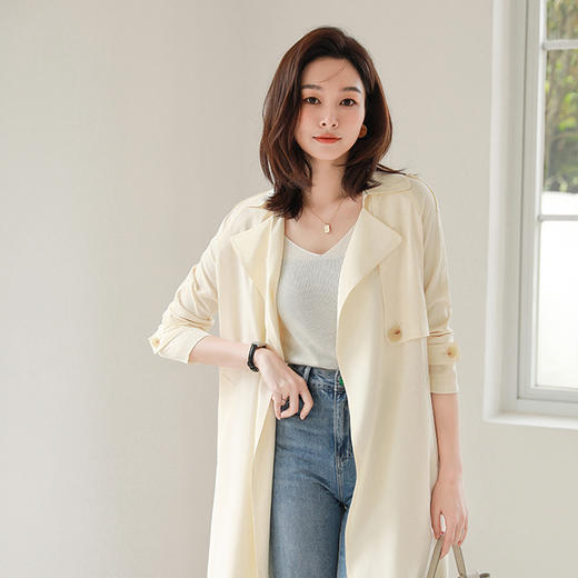 火桐hooton23姆米重磅真丝风衣YT2051 商品图3