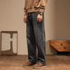 【新款DQ】大依优型大码松紧腰直筒牛仔裤长裤男舒适休闲简约百搭加肥加大男装潮款 商品缩略图4