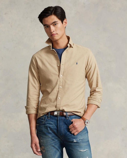 单品包邮现货 THS 8.24-无 RL家 男士在售款 牛津布马球刺绣衬衫 2色 AG1291 商品图2