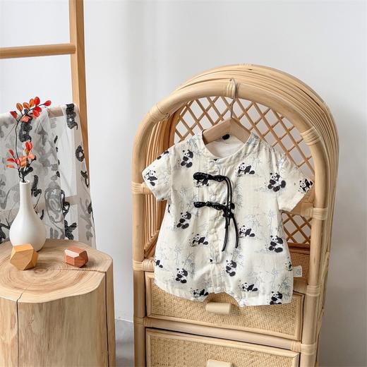 【新中式百天满月爬爬服】婴儿衣服中国风宝宝连体衣周岁宝宝衣服国潮 商品图1