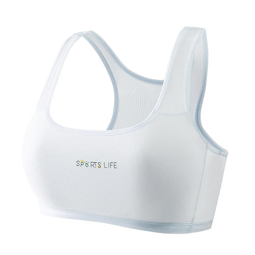 【超值49.9到手3件！】一阶段发育期运动内衣 女学生跑步防震工字背心 大童少女青春期文胸 透气网眼 妥妥杯薄而不凸点-QQ 商品图4
