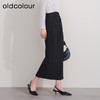 oldcolour欧珂冬季时尚新品高腰直筒纯色开衩长裙女P430605A1 商品缩略图2