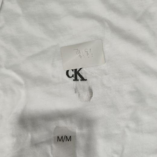 瑕疵Calvin Klein/CK男士纯棉休闲时尚OVER SIZE纯色短袖T恤 商品图2