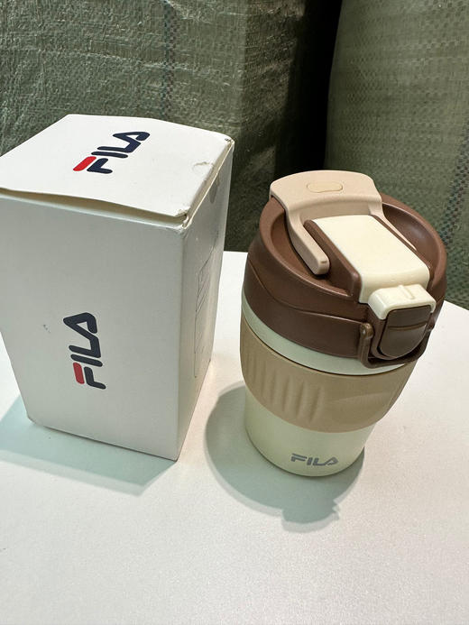 存元！Z品单！fila不锈钢咖啡杯多功能直饮吸管保温杯 商品图4