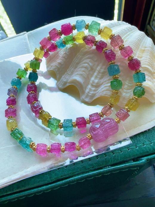 18.3g 雕刻碧玺手链 商品图3