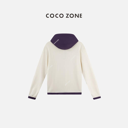  COCO ZONE 时尚撞色拼接连帽卫衣高级感宽松休闲上衣 24C10322 商品图1