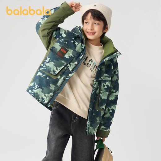巴拉巴拉童装儿童棉衣男童外套秋冬季中大童两件套棉服时尚保暖潮 商品图2