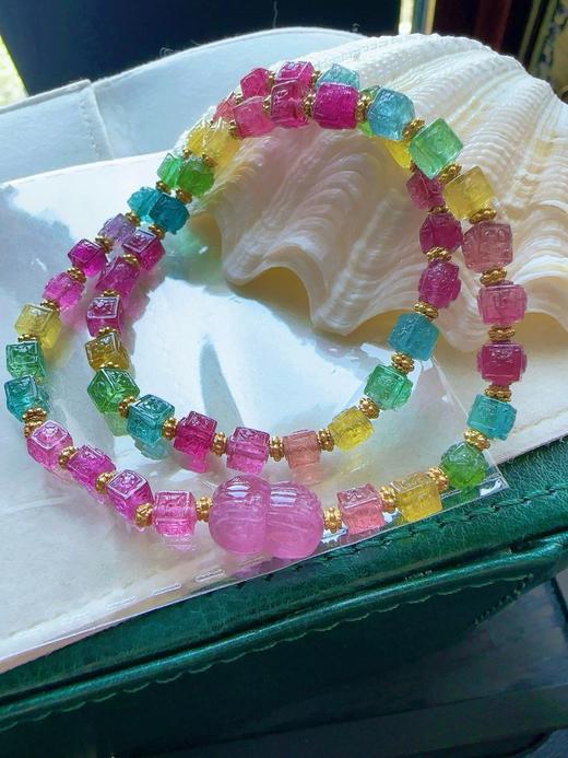 18.3g 雕刻碧玺手链 商品图6