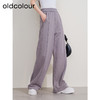oldcolour冬季新款简约通勤高腰直筒运动宽松阔腿休闲裤P410703A1 商品缩略图1