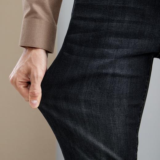 【高弹】柒牌牛仔裤男2024秋冬新款舒适耐磨休闲百搭水洗直筒长裤 127H72050 商品图2