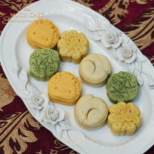 乡田小墅2024年中秋月饼礼盒 纯手工广式月饼 京津冀发货 8枚/4枚 50g/枚 商品图9
