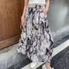 「29.9抢！拼团同款」水墨画裙子女夏季印花中长裙 口袋褶皱A字裙气质通勤半身裙外穿薄 商品缩略图3