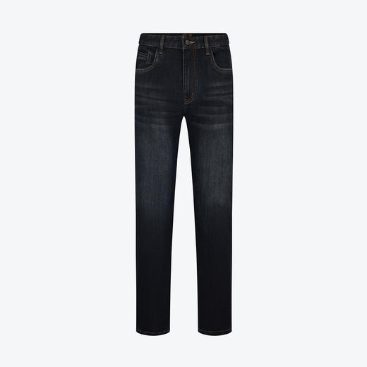 【高弹】柒牌牛仔裤男2024秋冬新款舒适耐磨休闲百搭水洗直筒长裤 127H72050 商品图4