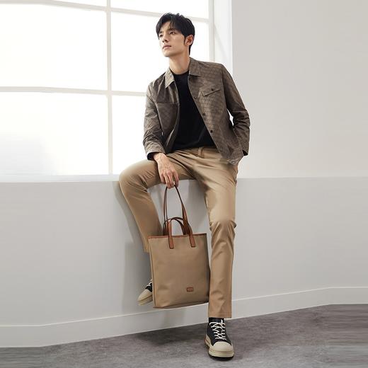 柒牌工装夹克男2024秋季新款时尚潮流中青年满身印花男士翻领外套 127K70210 商品图3