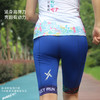 JINNMIX轻力防水腰包侧口袋5分紧身高弹短裤男女蓝色 商品缩略图4