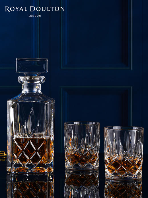 Royal Doulton 醒酒器烈酒杯套装 皇家道尔顿水晶玻璃威士忌酒杯酒樽套装欧式进口 商品图1