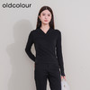 oldcolour冬季新款纯色V领宽松百搭长袖T恤打底内搭女P420201A1 商品缩略图3