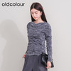 oldcolour欧珂冬季新品休闲时尚绒面长袖T恤女P430201A1 商品缩略图2