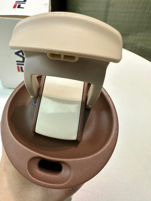 存元！Z品单！fila不锈钢咖啡杯多功能直饮吸管保温杯 商品图9