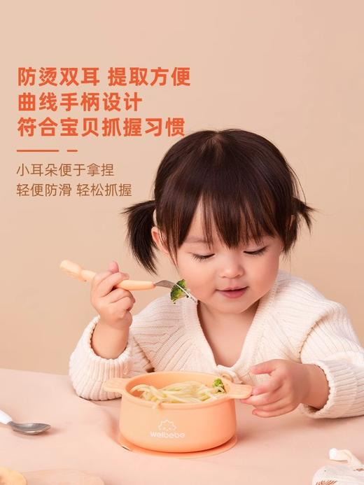 蓝色松下宝宝辅食餐具礼盒套装 商品图4