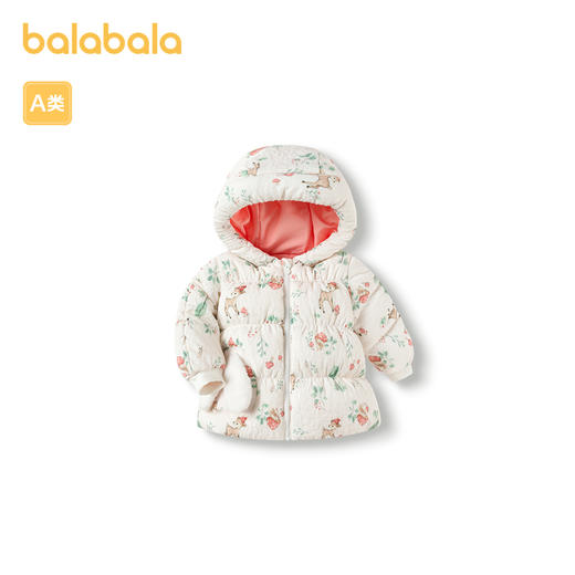 巴拉巴拉婴儿羽绒服冬季女童短款外套宝宝造型可爱萌趣甜美时尚潮 商品图4