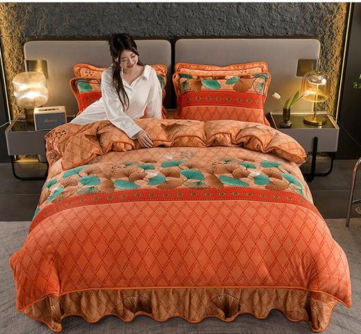 秋冬【牛奶绒四件套床品】加厚保暖套件 亲肤宝宝绒 中老年被套床上用品 送爸妈好物 商品图10