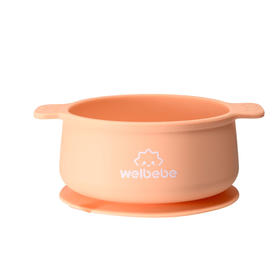 松下 宝宝硅胶一体式辅食碗 桔色 

（适宜4个月—6岁）