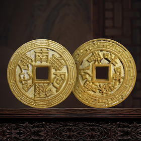 六字真言花钱 ，真品复刻 ！纯古法铸造！