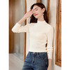 【年终特卖】熙世界半高领针织衫女打底上衣2025秋冬款内搭修身显瘦套头毛衣 商品缩略图3