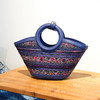 深山集市原创手作 盘线绣蓝色圆柄包HY05030147 商品缩略图1