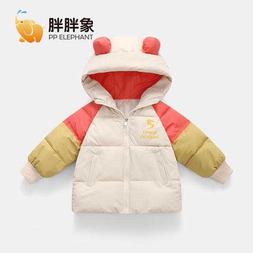 【暖暖拼色棉服，秋冬新品第一波，男女童保暖棉服】秋冬季新款可爱时尚加厚棉衣 儿童小孩拼色棉服棉袄 短款外套-QQ 商品图5