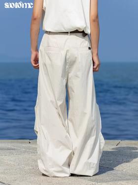 早乙女惠子saotome/STMCK243189/抽褶口袋户外工装裤