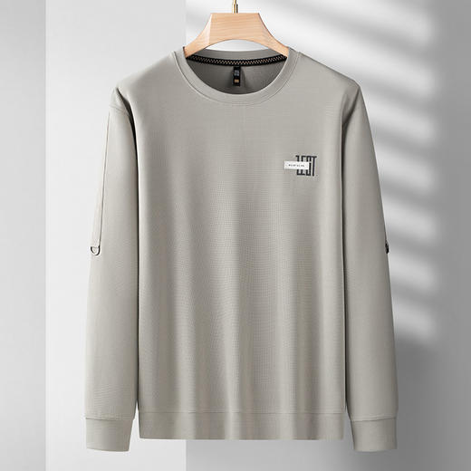 【新款DDS】大依优型大码卫衣长袖休闲加肥加大男士胖子大码内搭上衣打底显瘦 商品图2