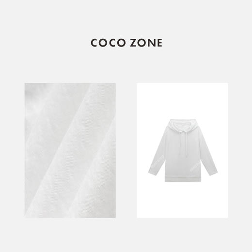 COCO ZONE 时尚系绳连帽长袖T恤百搭宽松上衣CC2B1152 商品图2