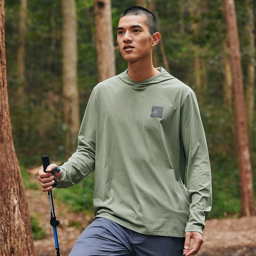 隐者山之道户外休闲防晒速干抗菌舒适透气春夏云溪帽衫 商品图7