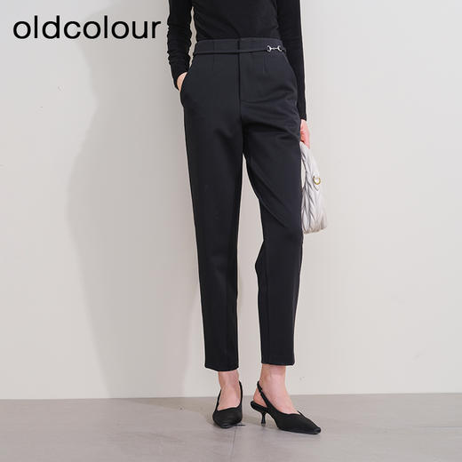 oldcolour欧珂冬季新款时尚休闲韩版修身铅笔裤长裤女P460702A1 商品图0