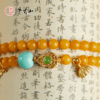 牛首山莲韵蜜蜡手串多圈手链绿松石多宝手链鸡油黄琥珀送老婆 商品缩略图2