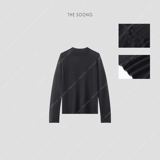THESOONG | “柔软细腻”复古舒适百搭圆领毛衣HWTX3680 商品图2