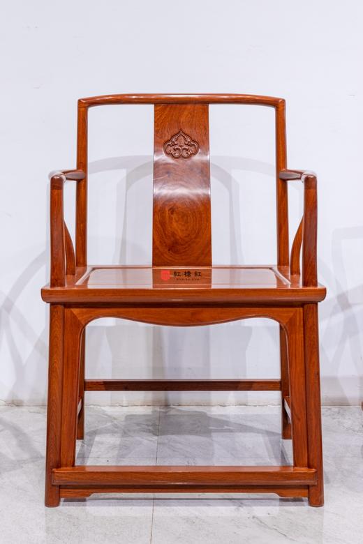 红桥红  家具严选  缅甸花梨（大果紫檀）【嘉木堂 矮靠背 南官帽椅】 商品图2