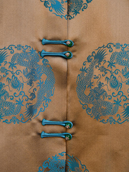 盛唐婧 |中式国风库缎圆满立领马甲 商品图2