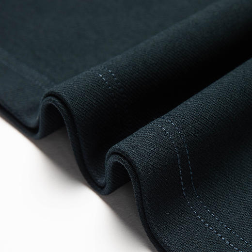 半身缘男装 春秋纯色商务休闲桑蚕丝长袖POLO衫566 商品图8