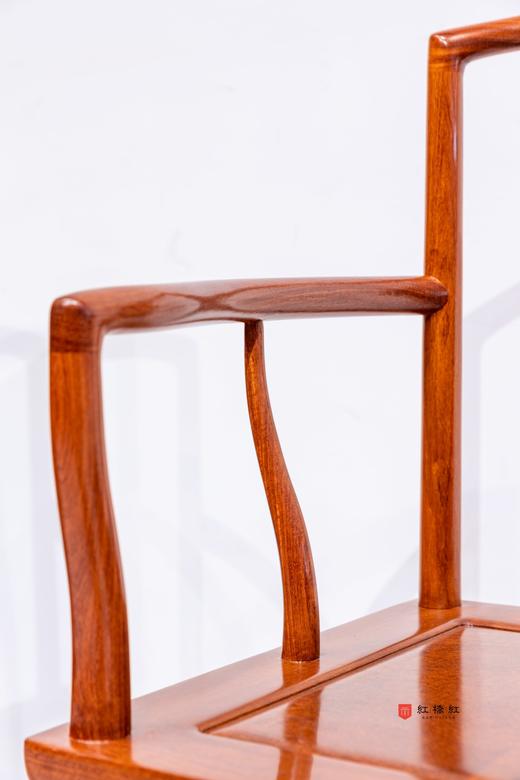 红桥红  家具严选  缅甸花梨（大果紫檀）【嘉木堂 矮靠背 南官帽椅】 商品图4