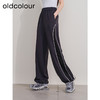 oldcolour冬季新款撞色运动宽松美式工装显瘦休闲长裤女P440710A1 商品缩略图3
