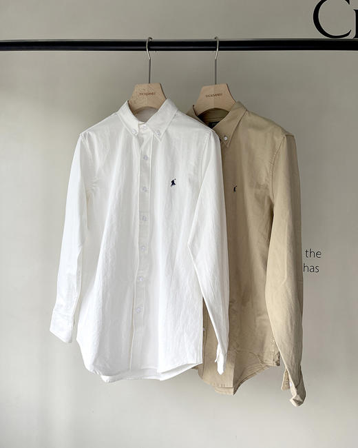 单品包邮现货 THS 8.24-无 RL家 男士在售款 牛津布马球刺绣衬衫 2色 AG1291 商品图6