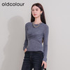oldcolour冬季新款灰色设计感气质百搭修身针织套头衫女P420516A1 商品缩略图4