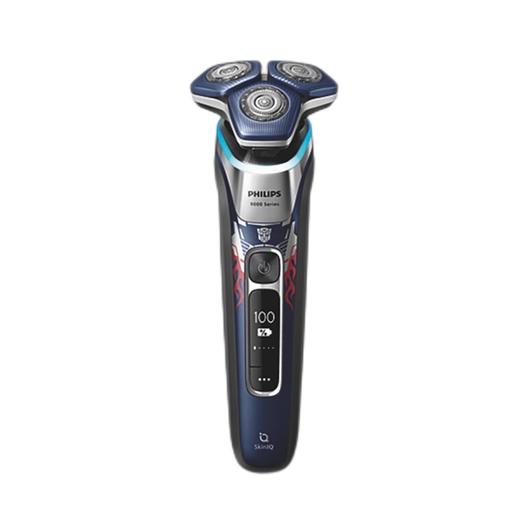 PHILIPS飞利浦变形金刚擎天柱联名款蜂巢9系SkinIQ智能光感电动剃须刀（S9618/55BP）礼盒装 商品图0