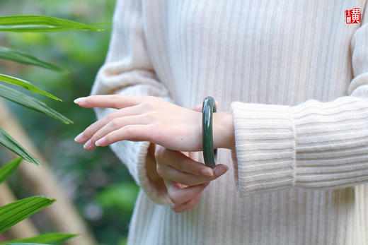 和田青玉手镯  圈口：56mm 商品图2